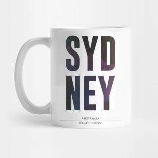 Sydney city typography Mug